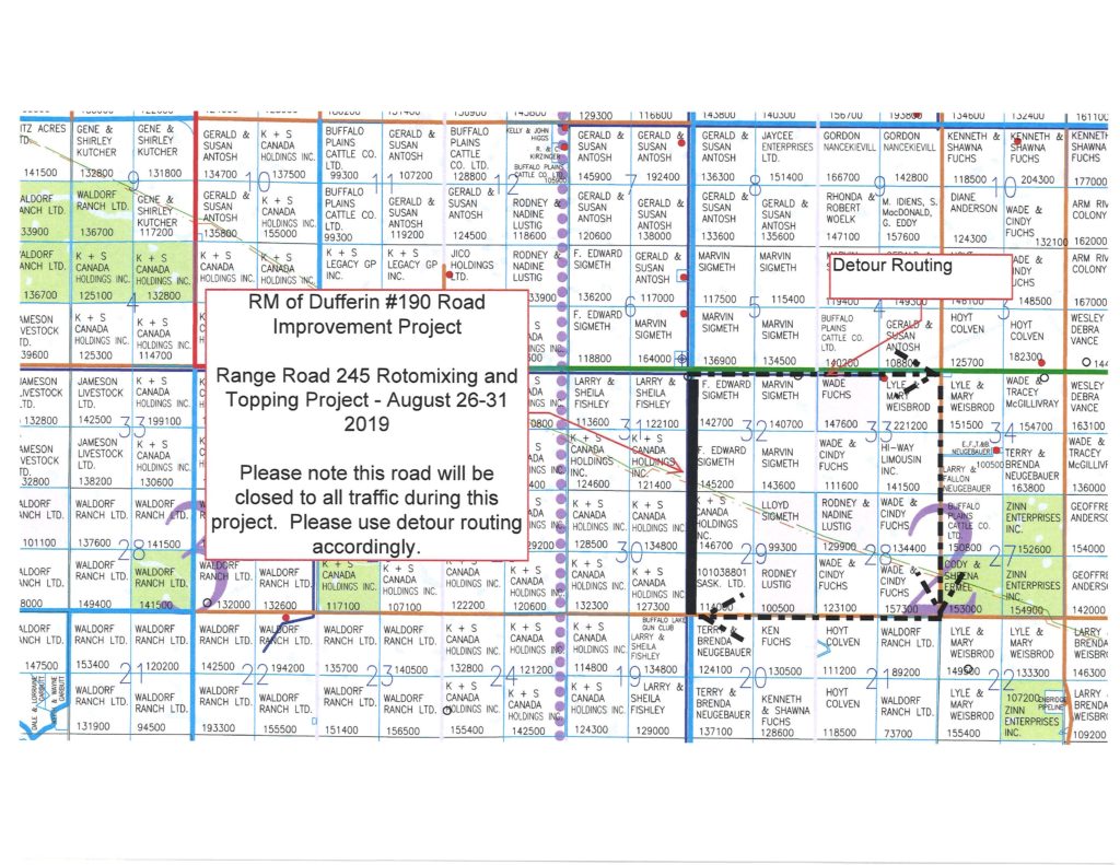 RM of Dufferin 190 Road 245 Improvement Project
